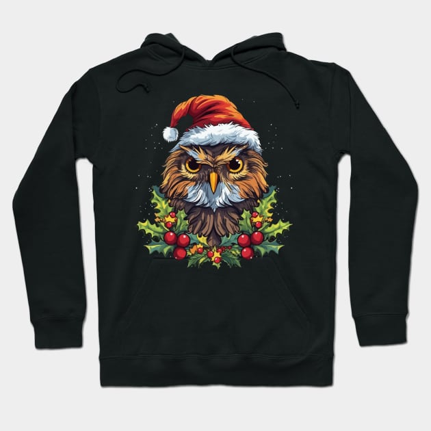 Owl Christmas Hoodie by JH Mart